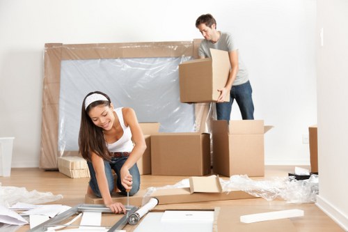Fragile items packed securely with bubble wrap and paper in Crystal Palace