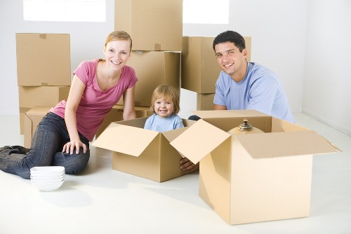 Local house removals service in Crystal Palace with moving van and packed boxes