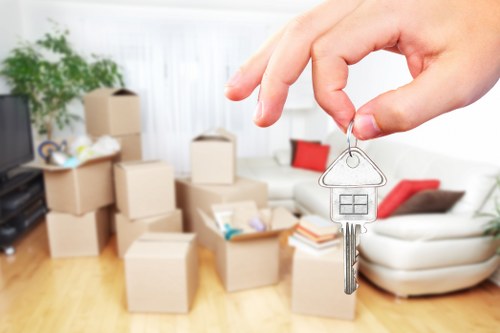 Careful furniture loading for a Crystal Palace house or flat removal