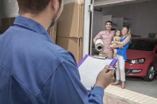 Van loading furniture for a Crystal Palace move