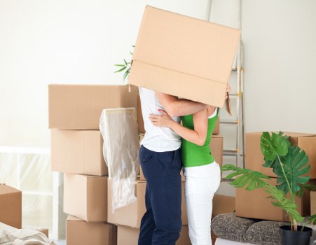 Furniture and boxes being loaded for a Crystal Palace house move