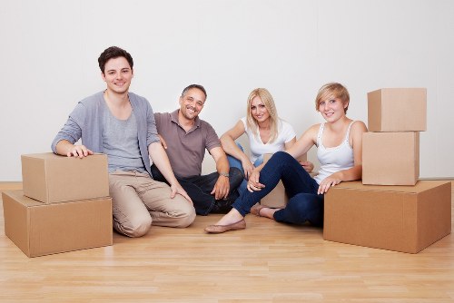 Careful loading of boxes and furniture for a Crystal Palace move